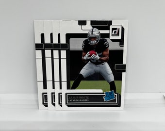 Zamir White #334 Las Vegas Raiders; Rated Rookie; Panini Donruss Football 2022