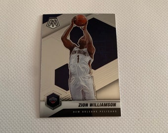 Zion Williamson #49 New Orleans Pelicans; Carta base; Panini Mosaico Basket 2021