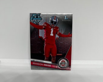 Brandon Inniss #103 Ohio State Buckeyes; 1° arciere; Topps Chrome Bowman U Pallone da calcio 2023