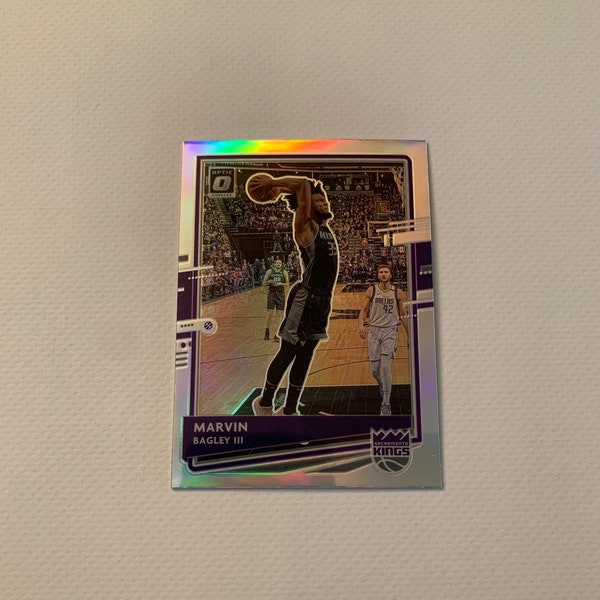 Marvin Bagley III #47 Sacramento Kings; Holo Insert; Panini Donruss Optic Basketball 2021