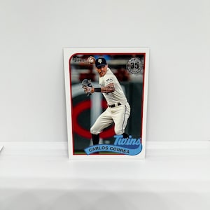 Carlos Correa #89B41 Mellizos de Minnesota; 1989 Inserto del 35 aniversario; Topps Béisbol 2024
