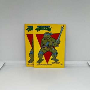 Leonardo #4; Teenage Mutant Ninja Turtles-stickerkaart; Mirage Studios 1989