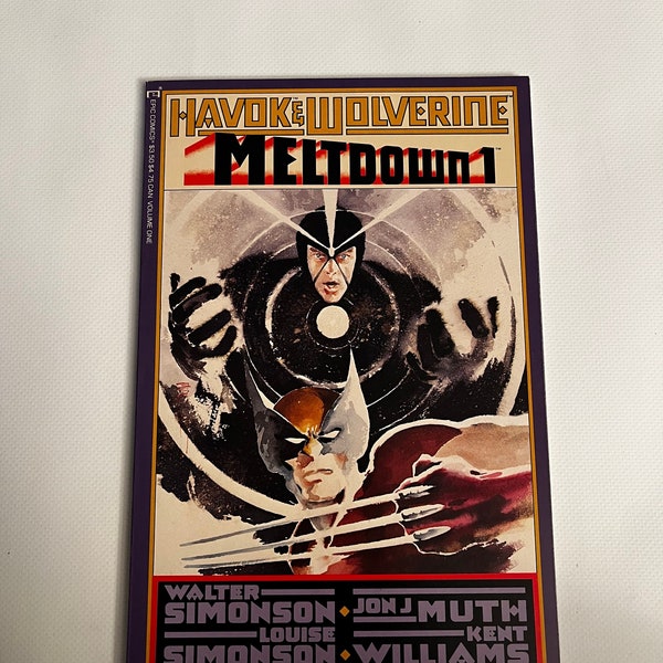 Havok & Wolverine Meltdown #1 9.4; Higher Grade; Autographed and Numbered 219/1000; Marvel Comics