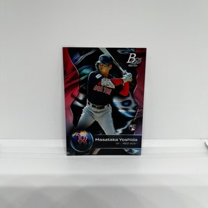 Masataka Yoshida #28 Boston Red Sox; Rookie; Topps Bowman Platinum 2023