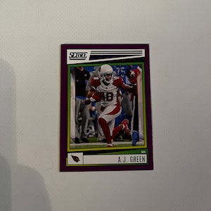 AJ Green #143 Arizona Cardinals; Purple Parallel; Panini Score Football 2022