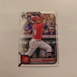 Alejo Lopez #93 Cincinnati Reds; Rookie; Topps Bowman 2022