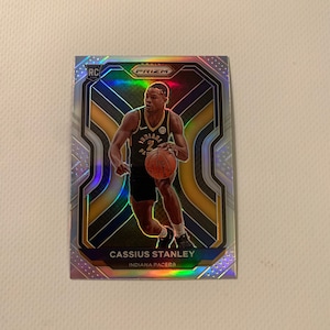 Cassius Stanley #285 Indiana Pacers; Silver Holo Rookie; Panini Prizm Basketball 2021