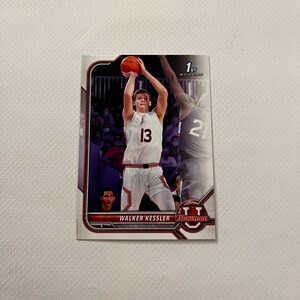 Walker Kessler #12 Jazz de l'Utah ; 1er archer ; Topps Bowman U Basket-ball 2022