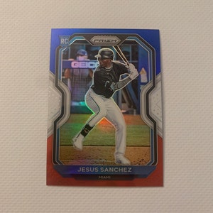 Jesus Sanchez #148 Miami Marlins; Rood Wit en Blauw Rookie Tier II; Panini Prizm Honkbal 2021