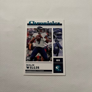 Malik Willis #34 Tennessee-titanen; Chronicles - Rookie Wintertaling Parallel; Panini Chronicles voetbal 2023