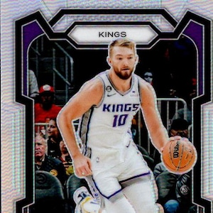 Domantas Sabonis #45 Sacramento Kings; Silver Prizm; Panini Prizm Basketball 2023