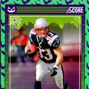 Wes Welker #198 Patriots de la Nouvelle-Angleterre ; chauves-souris vertes ; Ballon de football pour un match Panini 2024