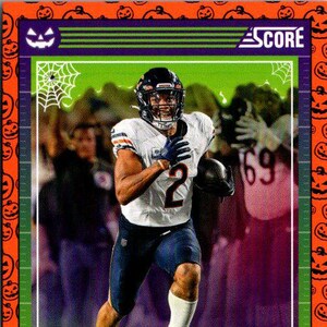 DJ Moore # 46 Chicago Bären; Orange Kürbisse; Panini Score-a-Treat Fussball 2024