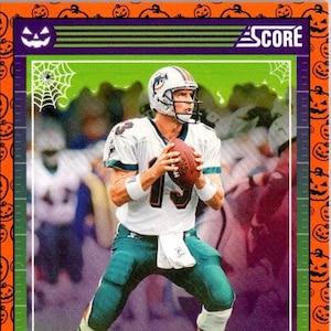Dan Marino #179 Miami Delfine; Orange Kürbisse; Panini Score-a-Treat Fussball 2024