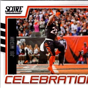 Joe Mixon #CJM Cincinnati Bengals; Celebration Insert; Panini Score Football 2022