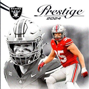 Tommy Eichenberg #378 Las Vegas Raiders; Novato; Panini Prestige Football 2024