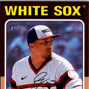 Edgar Navarro #362 Chicago White Sox; Novato; Topps Heritage Baseball 2024