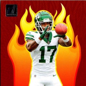 Malachie Corley #RHRMCY New York Jets ; Red Hot Rookies ; Ballon de football Panini Donruss 2024