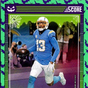 Keenan Allen #168 Chicago Bears; Morcegos verdes; Panini Score-a-Treat Futebol 2024