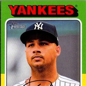 Everson Pereira #348 Yankees de New York ; Débutant ; Topps Héritage Baseball 2024