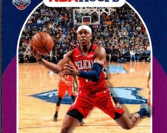Jrue Holiday #137 New Orleans Pelicans; Purple Parallel; Panini NBA Hoops 2020