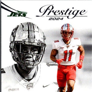Malachie Corley n° 355 New York Jets ; Débutant ; Ballon de football Panini Prestige 2024