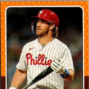 Bryce Harper # NAP14 Phillies de Philadelphie ; insertion d'interprètes New Age ; Topps Héritage Baseball 2024