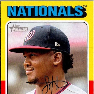 Jose Ferrer #423 Washington Nationals; Rookie; Topps Heritage Baseball 2024