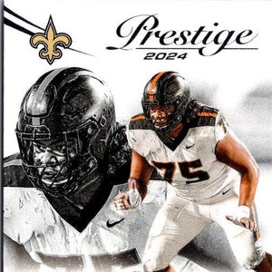 Taliese Fuaga #312 Saints de la Nouvelle-Orléans ; Débutant ; Ballon de football Panini Prestige 2024