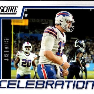 Josh Allen #CJA Buffalo Bills; Feier-Einsatz; Panini Score Fußball 2022