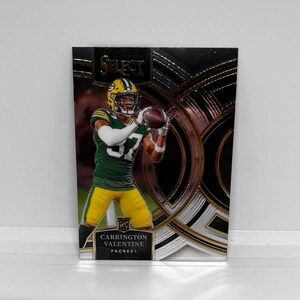 Carrington Valentine #118 Green Bay Packers; Rookie - Premier level; Panini Select Football 2023