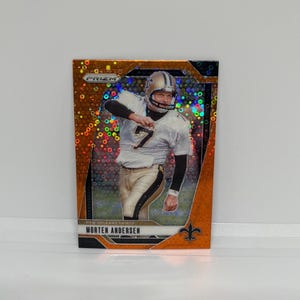 mort andersen # 211 New Orleans Heilige; Orange Disco Prizm; Panini Prizm Fussball 2024