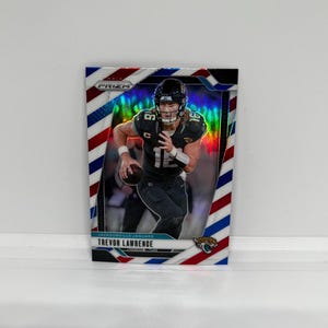Trevor Lawrence #129 Jacksonville Jaguars; Red, White, and Blue Prizm; Panini Prizm Football 2024