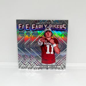 Jackson Arnold #ER8 Oklahoma Sooners; Deleites inesperados para madrugadores; Topps Chrome Bowman U Football 2023