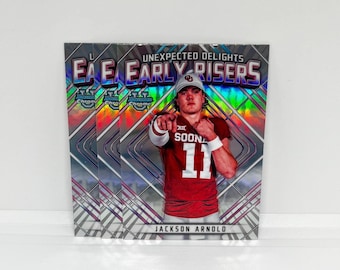 Jackson Arnold #ER8 Oklahoma Früher; Unerwartete Freuden Frühaufsteher; Topps Chrome Bowman U Football 2023