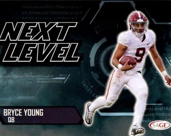 Bryce Young #199 Carolina Panthers; Rookie - Next Level; SAGE Complete Series Football 2023