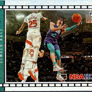 LaMelo Ball #14 Charlotte Hornets; Luces, cámara, acción; Panini NBA Hoops Winter Basketball 2021