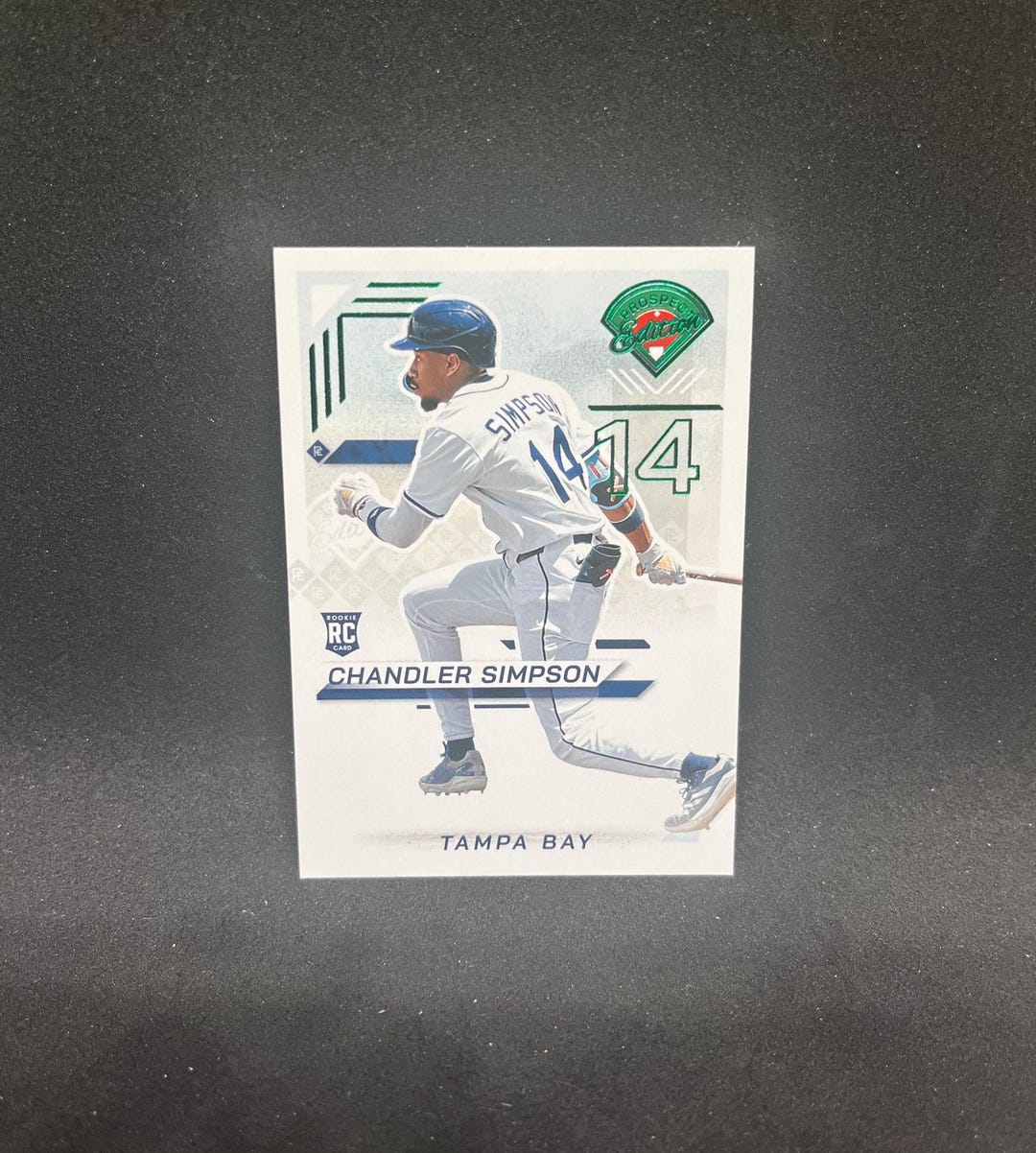 Chandler Simpson #29 Tampa Bay Rays; Rookie - Green Foil; Panini ...