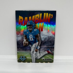 Zach Evans #RM3 Los Angeles Rams; Ramblin 'Mann Einsatz; Topps Chrome Bowman U Football 2022