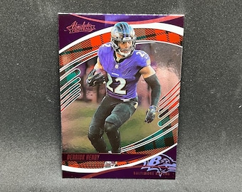 Derrick Henry #86 Baltimore Ravens; Red and Green Parallel; Panini