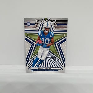 Adonai Mitchell n° 102 Colts d'Indianapolis ; Débutant ; Recrues et stars du football Panini 2024