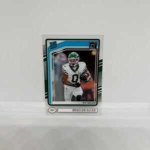 Braelon Allen #90 New York Jets; Classificato come Rookie; Panini Chiaramente Donruss Football 2024