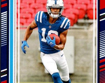 Adonai Mitchell #343 Indianapolis Colts; Calificación de novato - Red Press Proof; Panini Donruss Football 2024