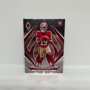 Jacob Cowing, n°186 des 49ers de San Francisco ; Débutant ; Panini Phoenix Football 2024