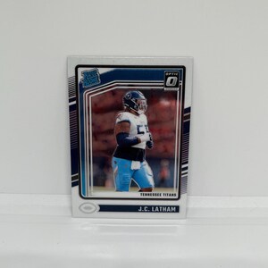 JC Latham #234 Tennessee Titans; Beoordeelde beginner; Panini Donruss optische voetbal 2024