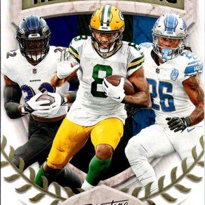 Jacobs/Henry/Gibbs #15 Alabama; Inserção Alma Maters; Futebol Panini Prestige 2024