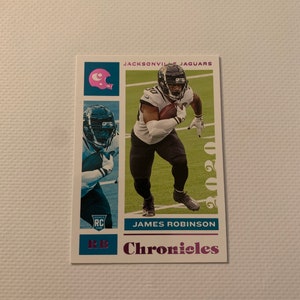 James Robinson #44 Jacksonville Jaguars; Rookie Pink Parallel; Panini NFL Chronicles 2021