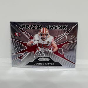 George Kittle #2 San Francisco 49ers; Prizm Break Einsatz; Panini Prizm Fussball 2024