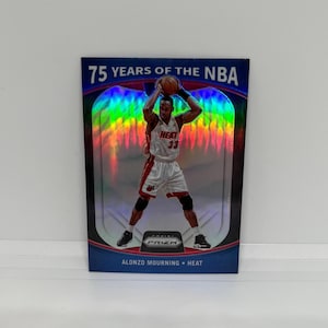 Luto por Alonzo #20 Miami Heat; 75 anos de encarte da NBA - Silver Prizm; Panini Donruss Optic Basketball 2021