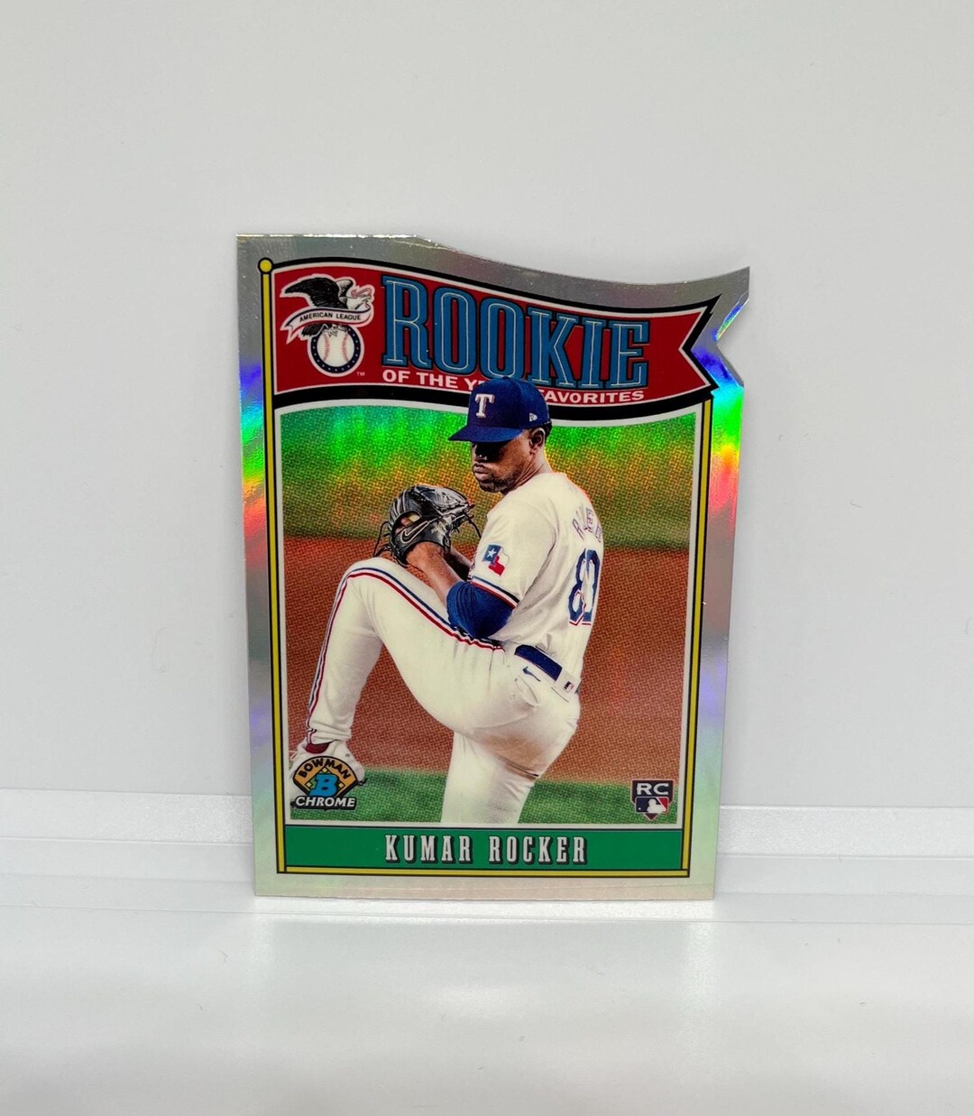 Kumar Rocker #ROY5 Texas Rangers; Rookie of the Year Die-cut Insert ...